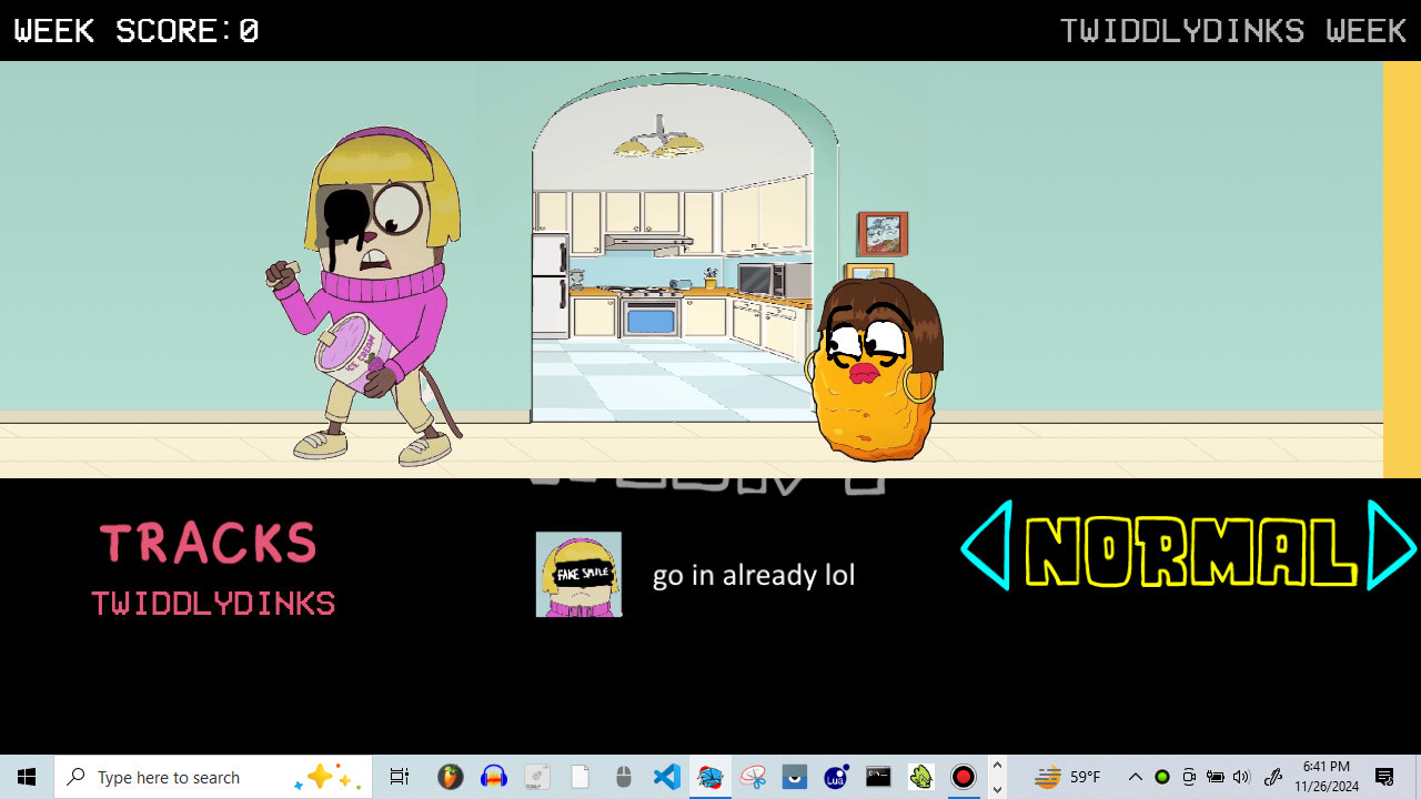 Twiddlydinks week mod pack