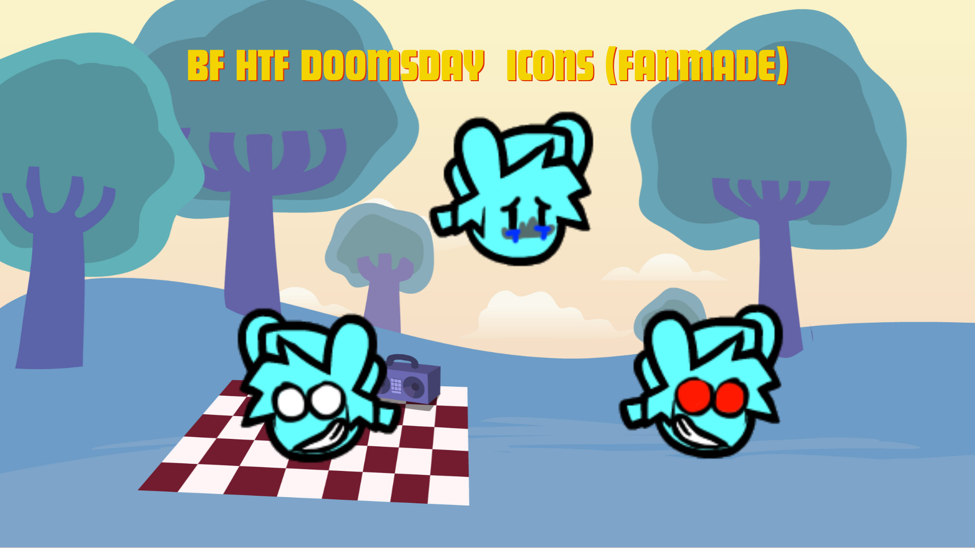 BF HTF Doomsday Icons (Fanmade) Mod for Friday Night Funkin' | FNF Mods