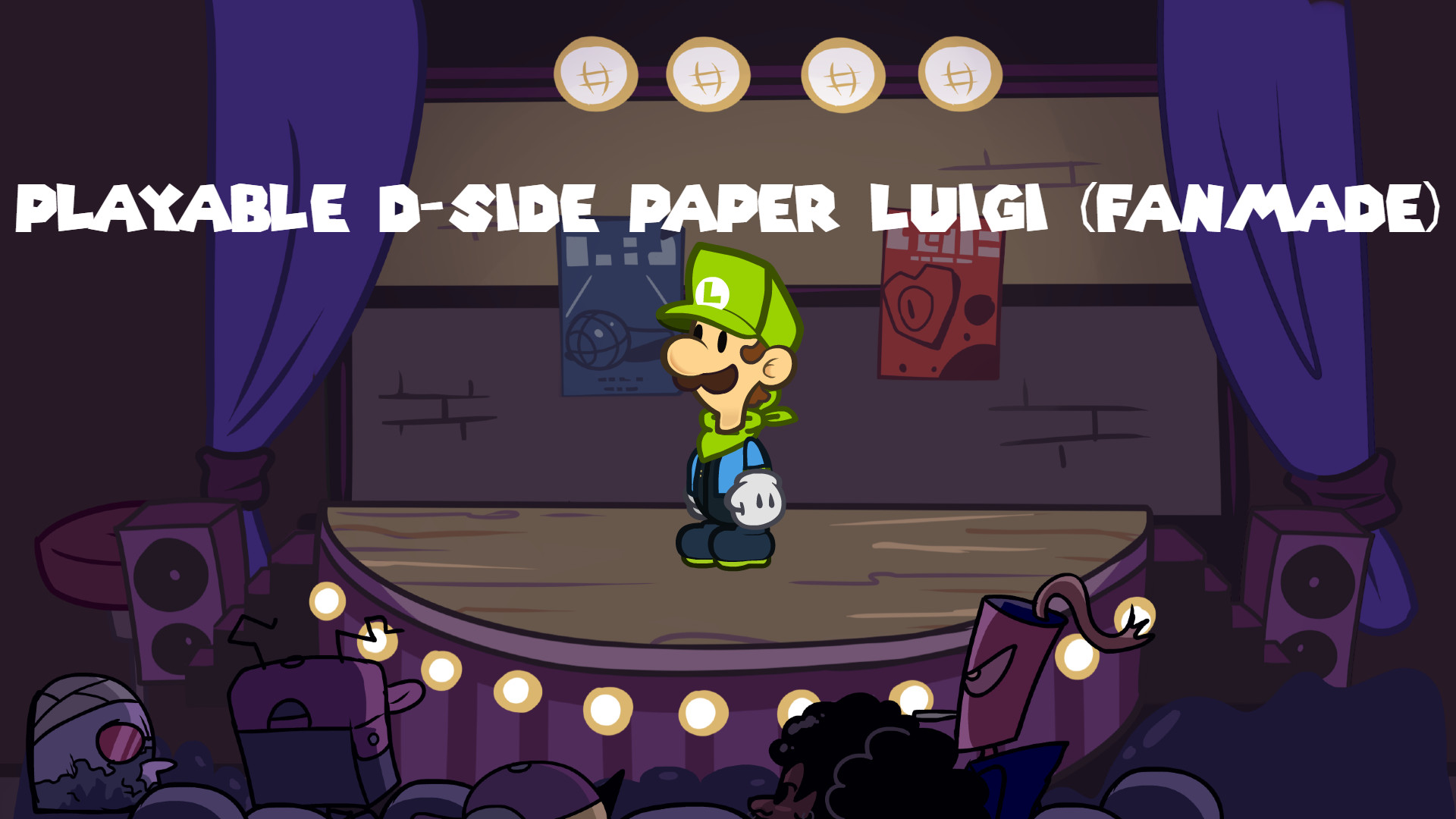 Playable D-Side Paper Luigi (FanMade) + FLA