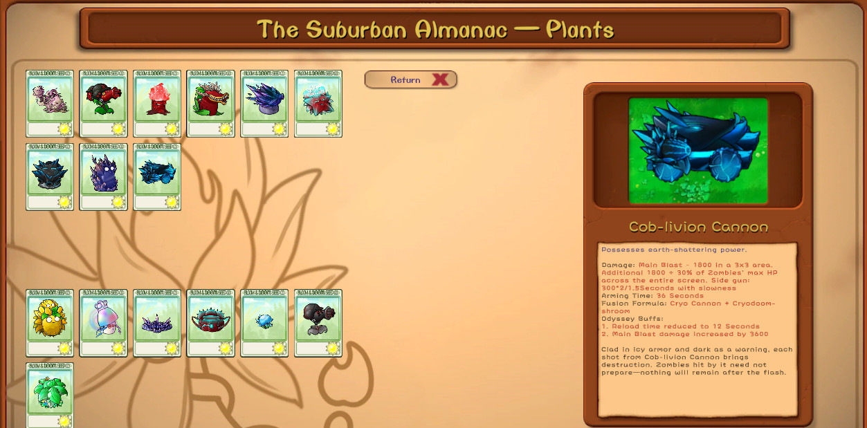 PlantsVsZombies Fusion in english V 2.1.4 Mod for Plants vs. Zombies