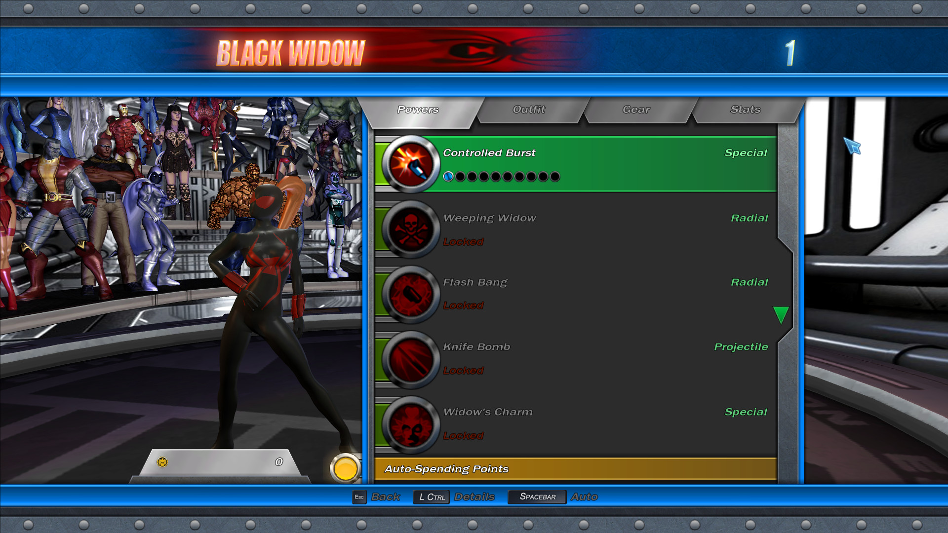 Widow Symbiote-Black Widow [Marvel: Ultimate Alliance] [Mods]