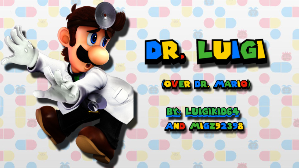 Dr. Luigi (over Dr. Mario) Mod for Super Smash Bros. Ultimate | SSBU Mods