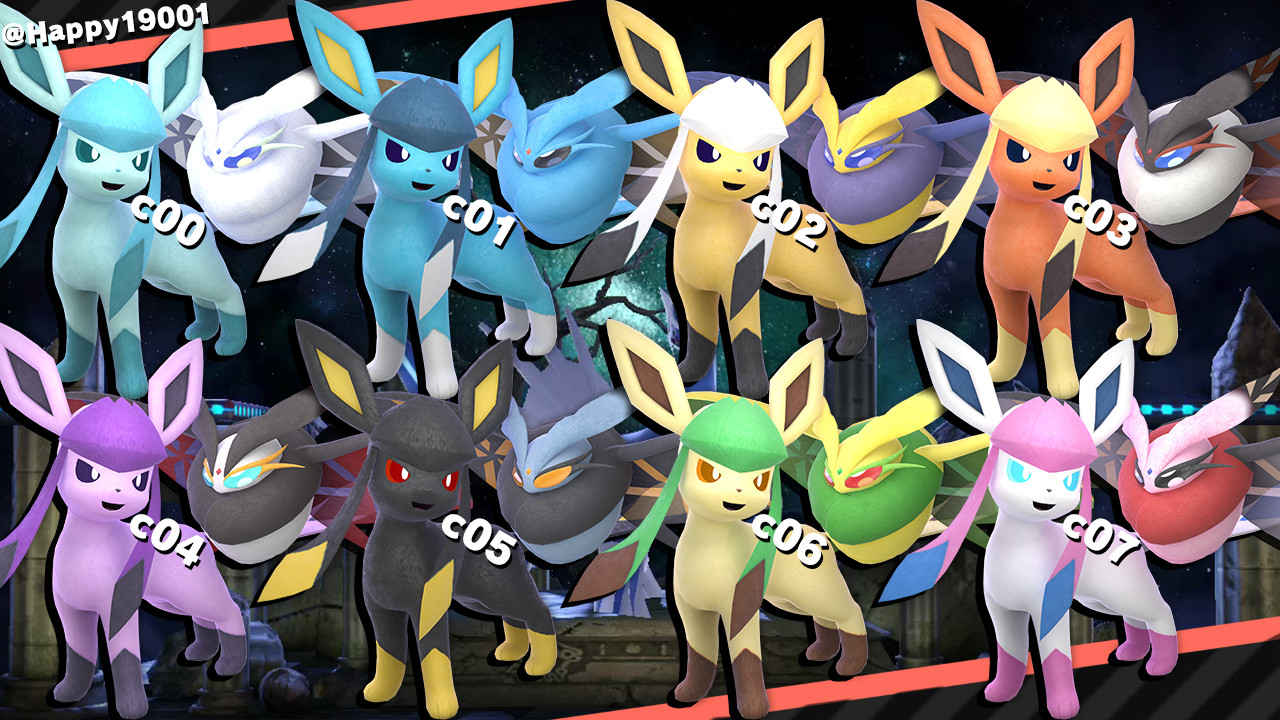 Glaceon \u0026 Frosmoth Mod for Super Smash Bros. Ultimate | SSBU Mods, image size:1280x720