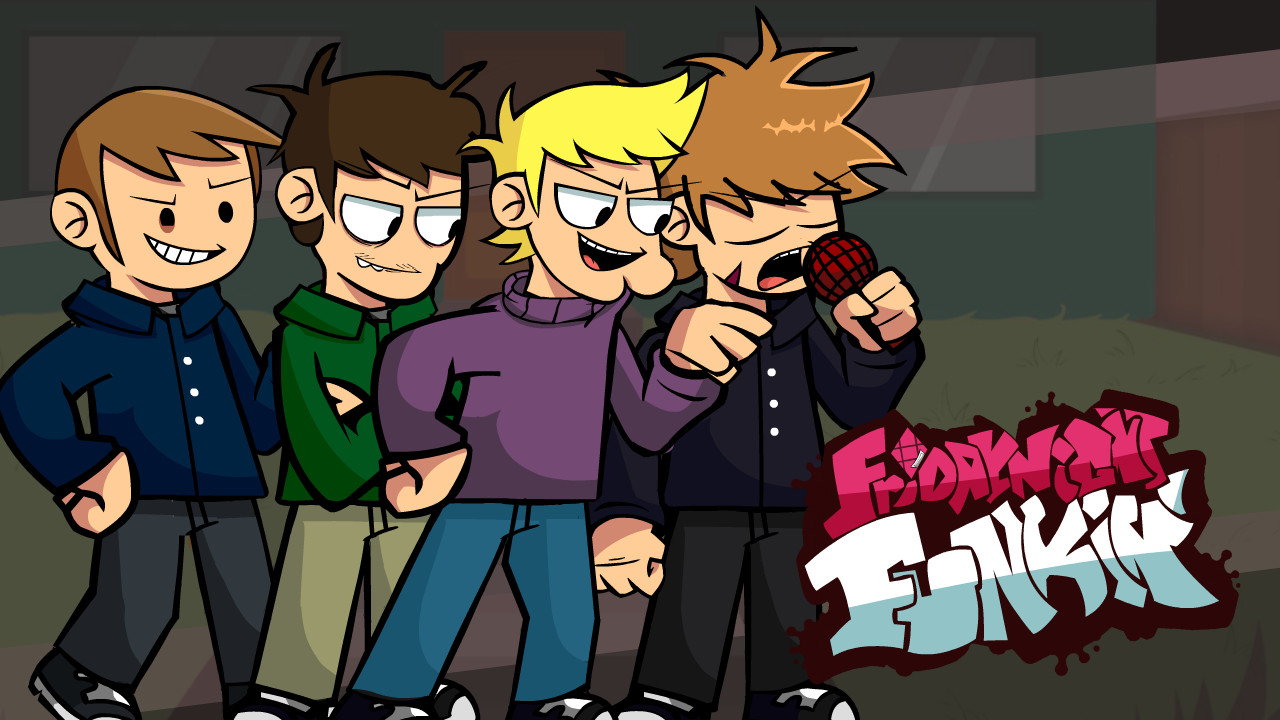 FNF vs eddsworld neighbourse ( red master edition)