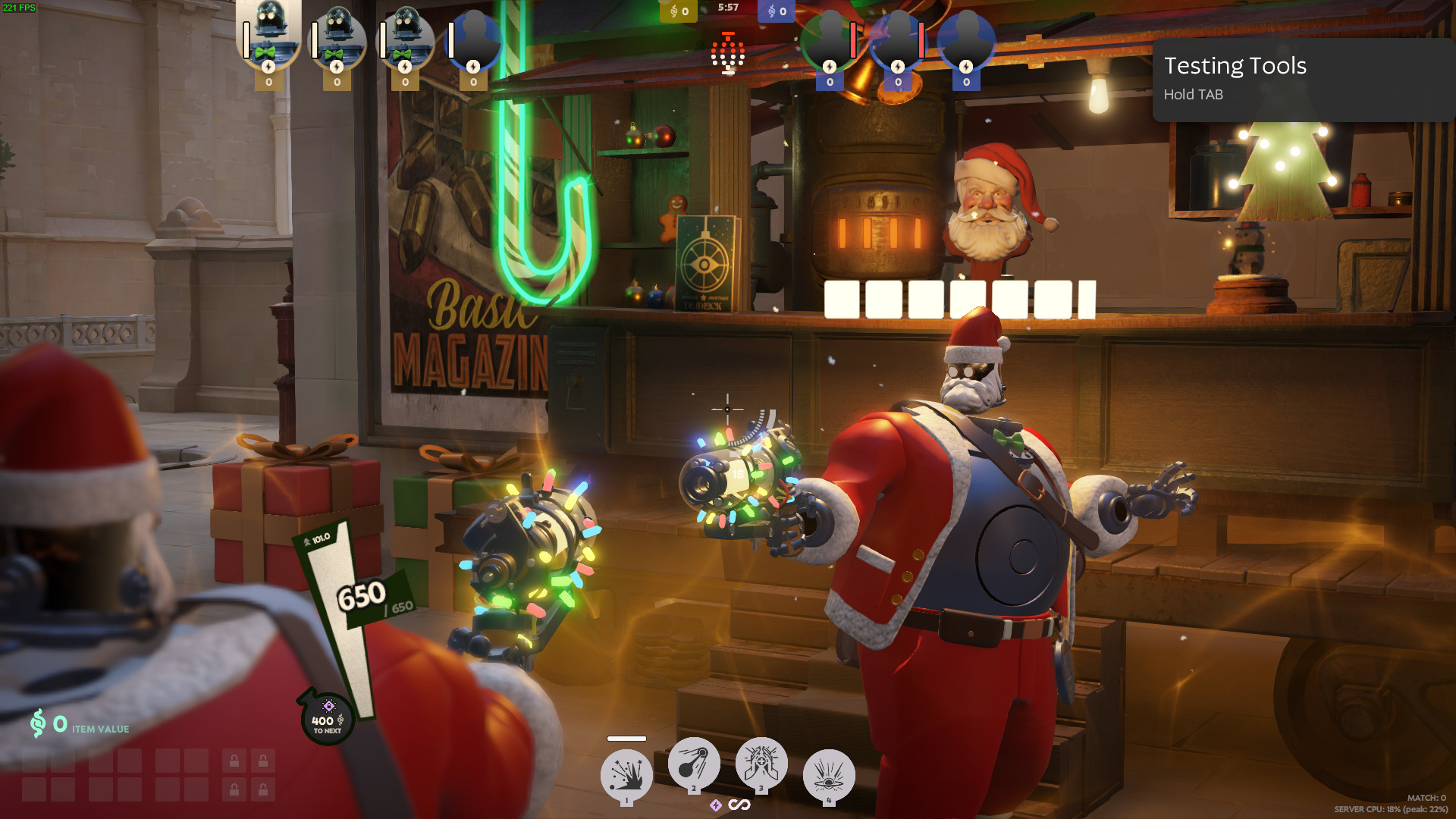 Santa Dynamo Festive Skin screenshot