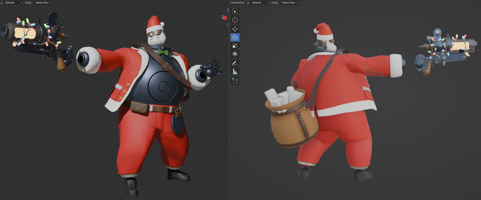 Santa Dynamo Festive Skin screenshot