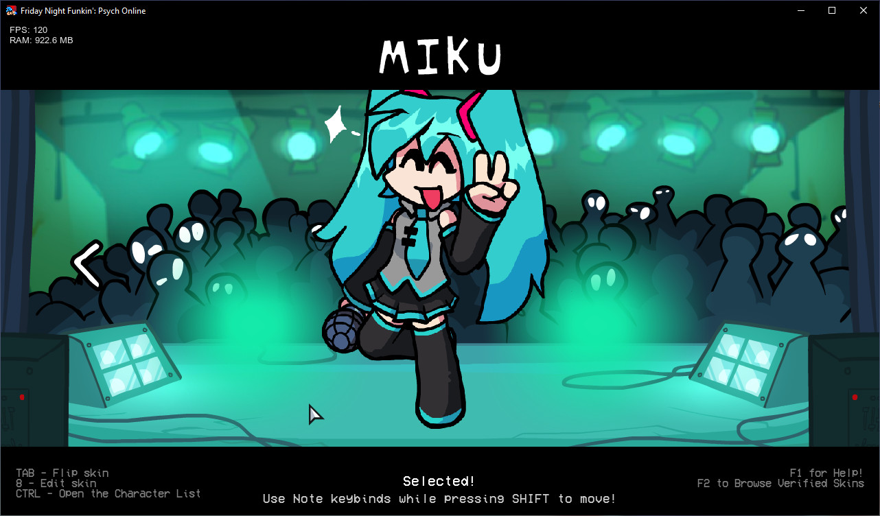 Hatsune Miku Skin for Psych Online