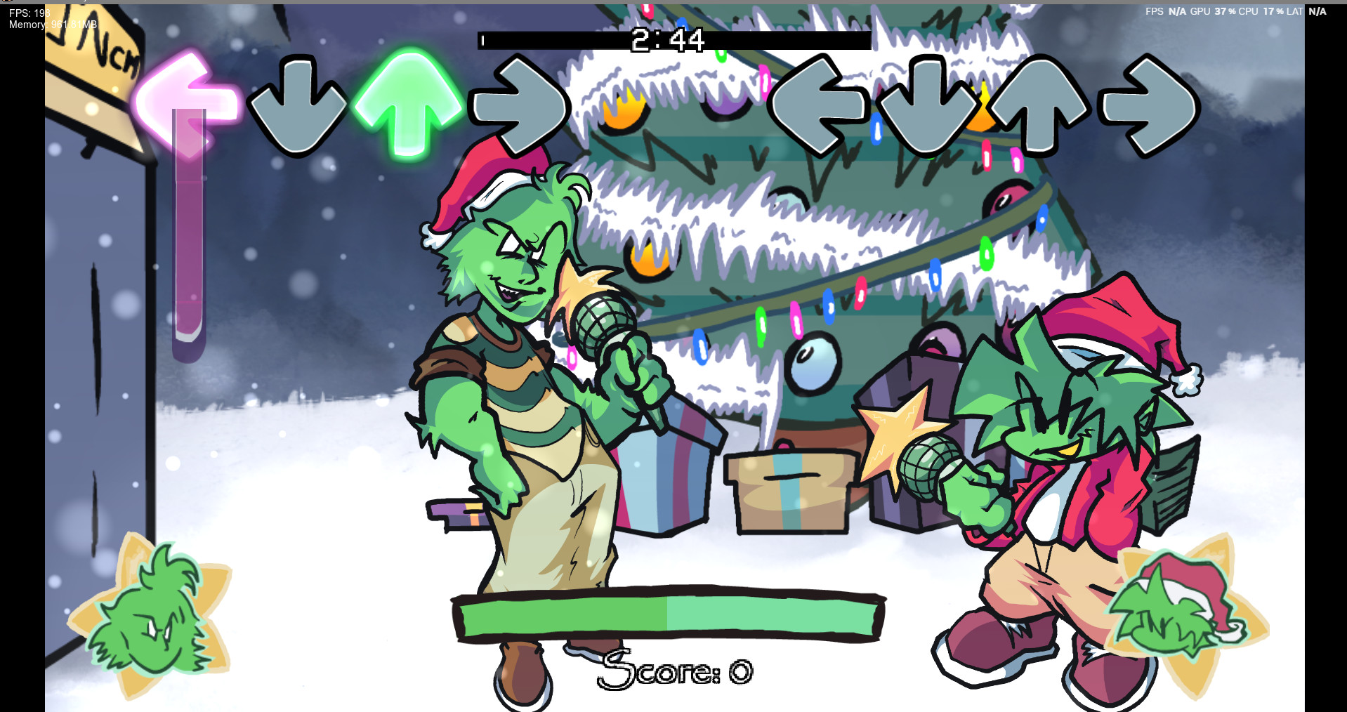 Grinching in a yades des