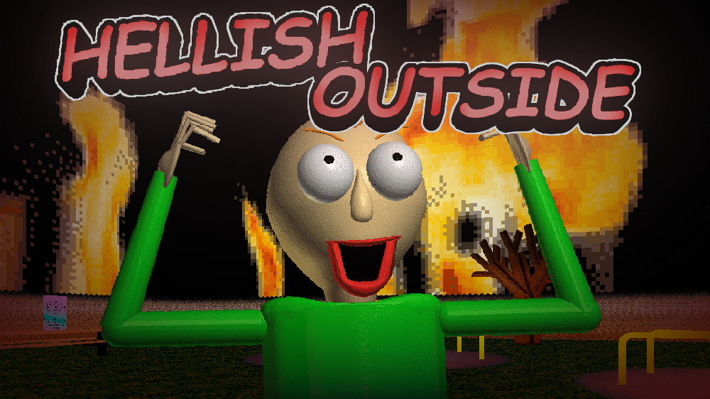 Hellish Outside [0.8.X] Mod for Baldi's Basics | Baldi Mods