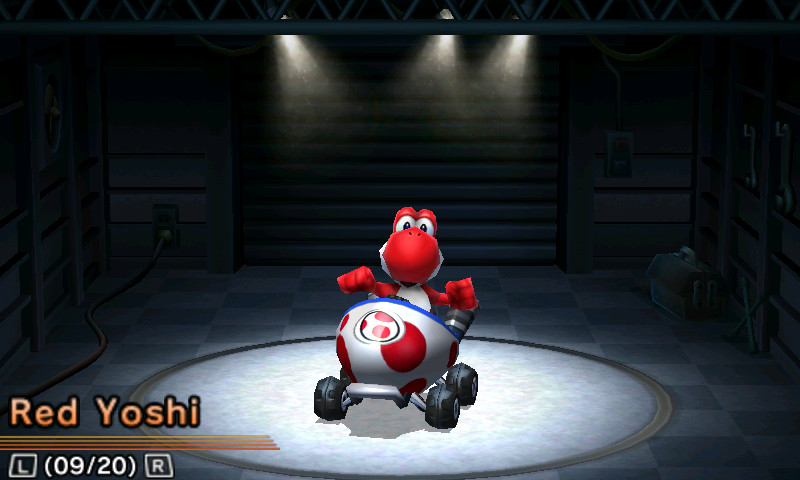 Red Yoshi + Red Egg 1 Mod for Mario Kart 7 | MK7 Mods