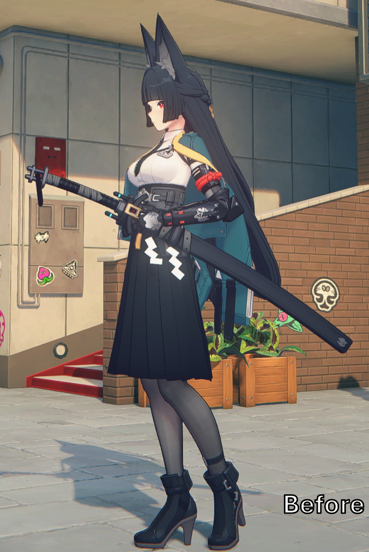 Blessed Miyabi with Booba,Skirt,Panties Toggles! Mod for Zenless