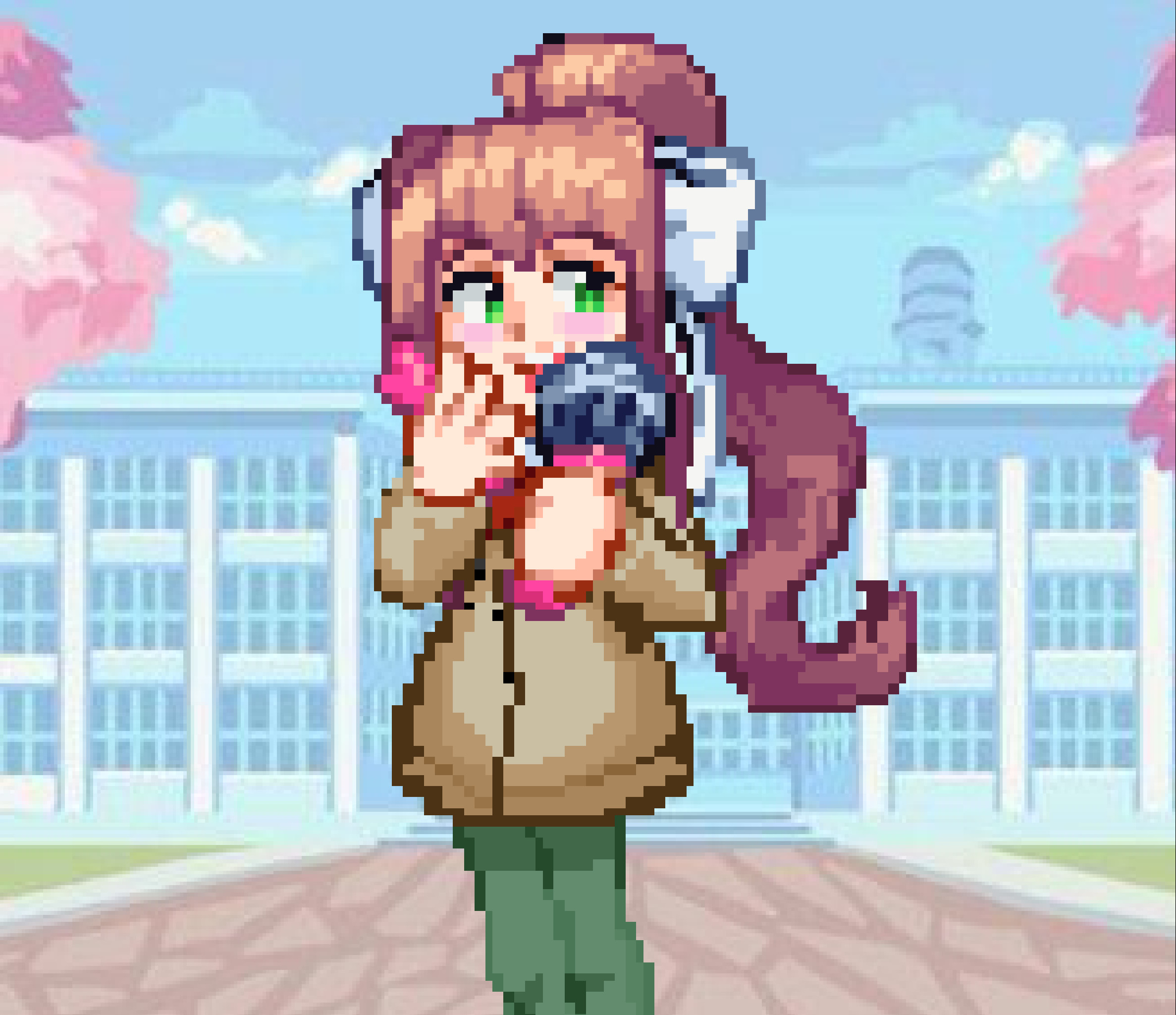 Monika Pixel Blue Skies