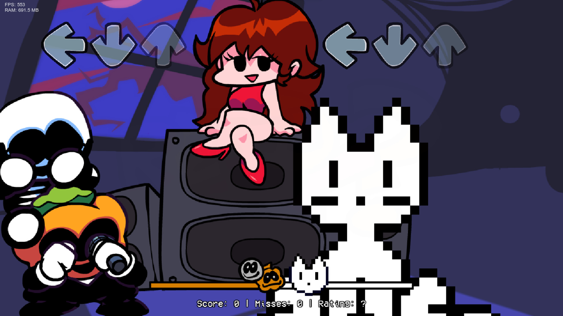 oneko desktop cat skin Mod for Friday Night Funkin' | FNF Mods