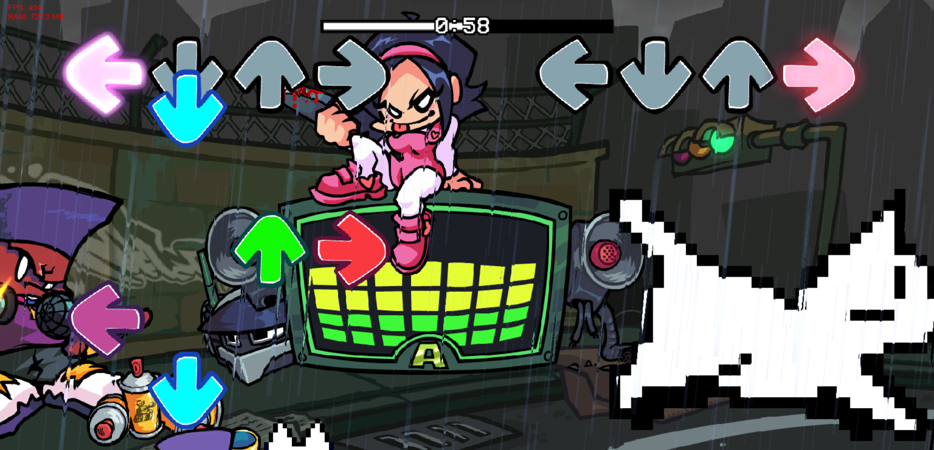 oneko desktop cat skin Mod for Friday Night Funkin' | FNF Mods