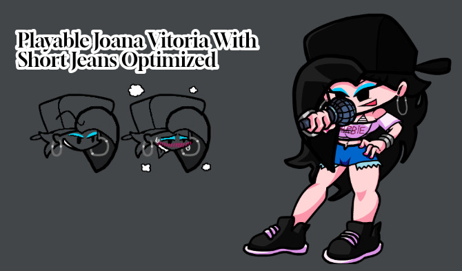 Playable Joana Vitoria With Short Jeans Optimized