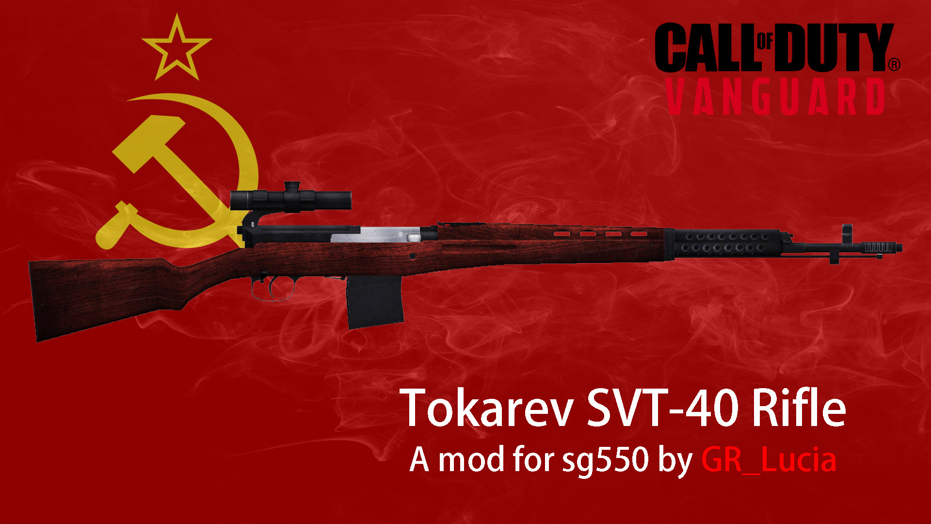 実物未使用DIRECT ACTION VANGUARD SH-VGCS-PDF Tokarev SVT-40 Battle Rifle on Vanguard Animation Mod for Counter