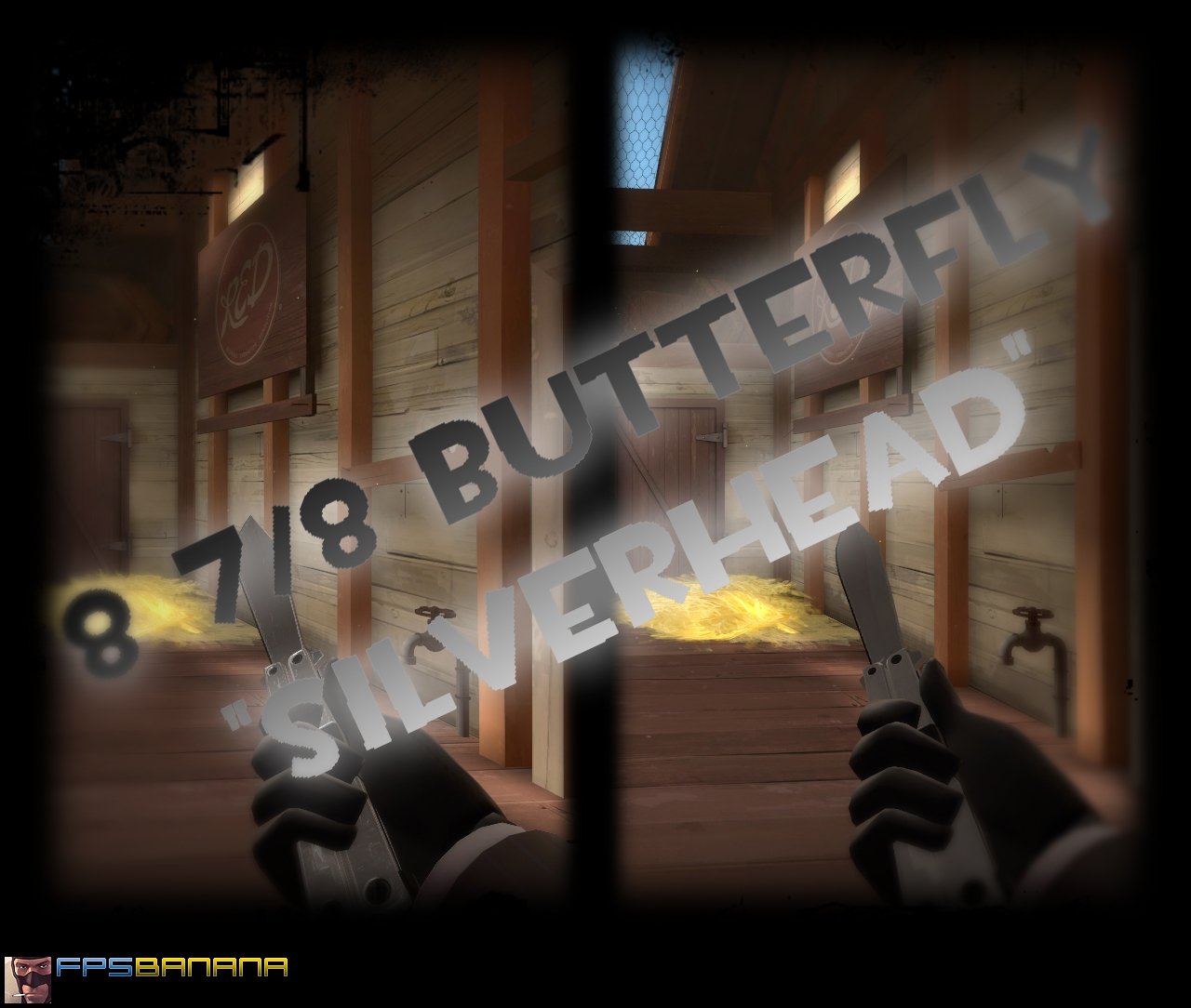 8 7/8 Butterfly "SilverHead"