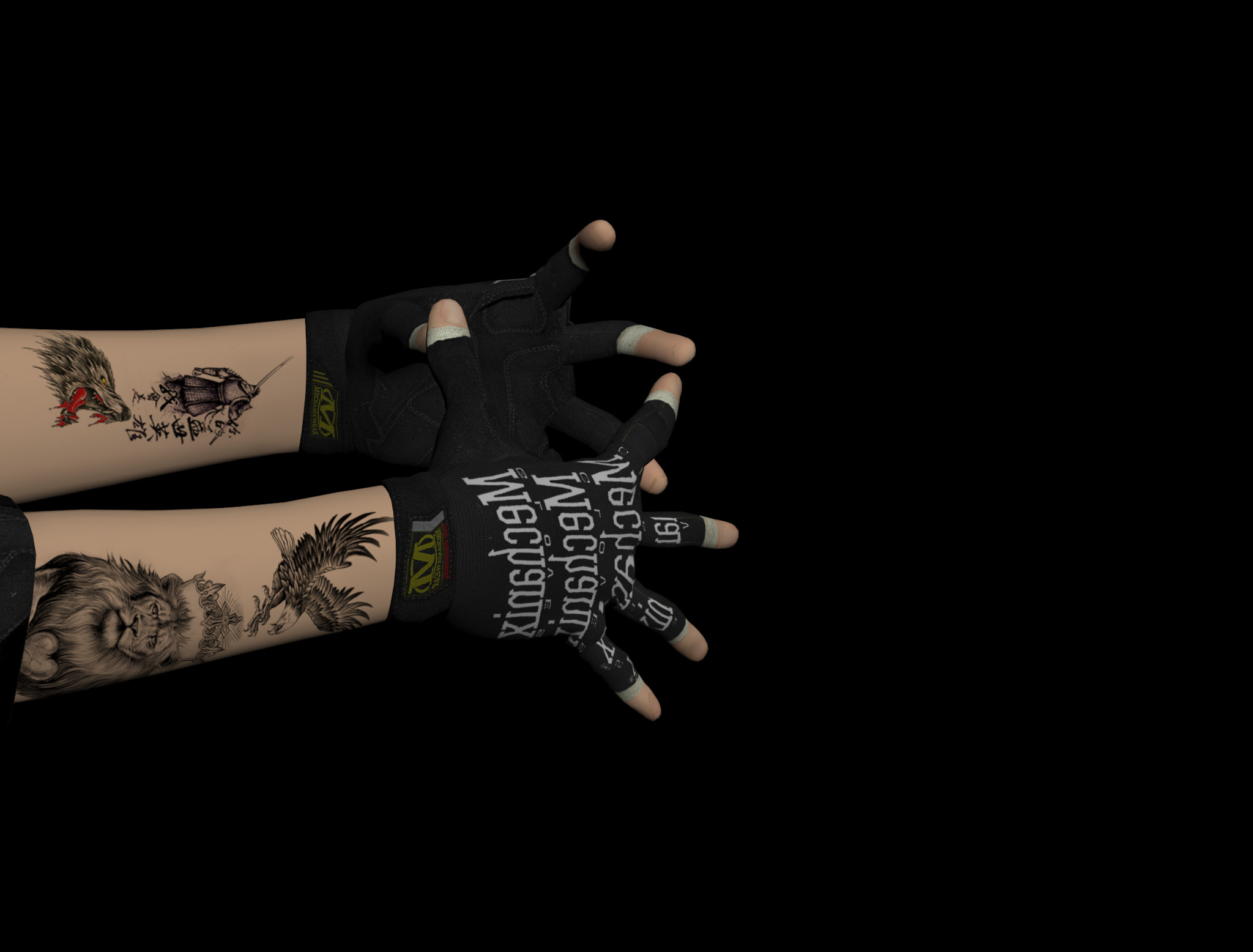 Black Mythical Gloves