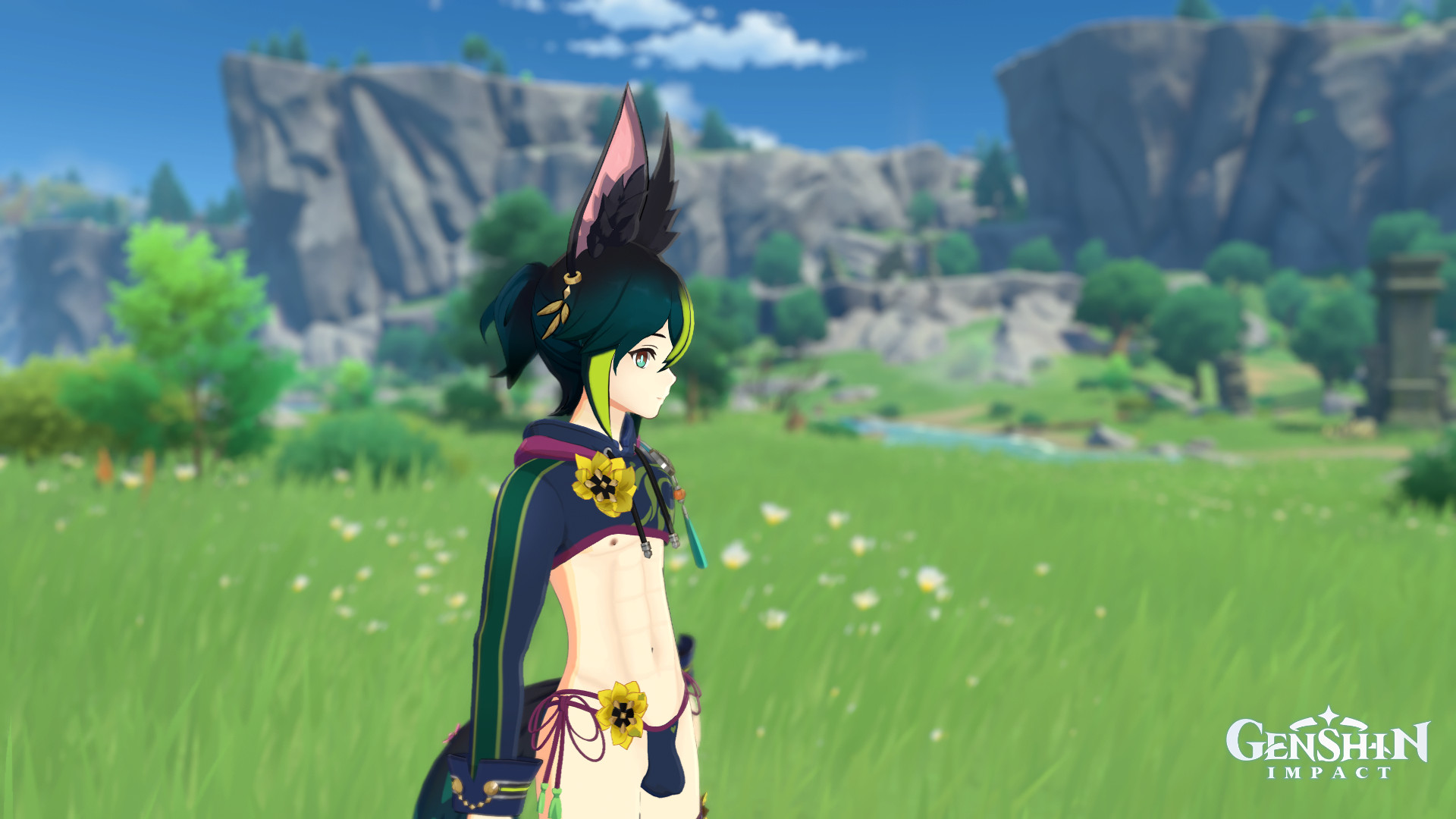 Skimpy Tighnari (New Hair Toggle!)