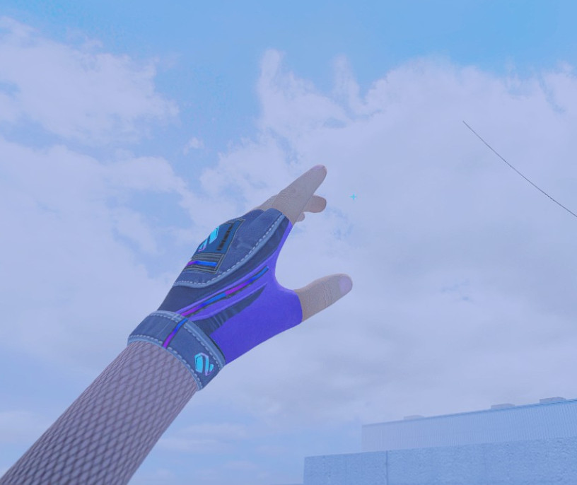 Purple Temptation - Black Silk RBG Gloves