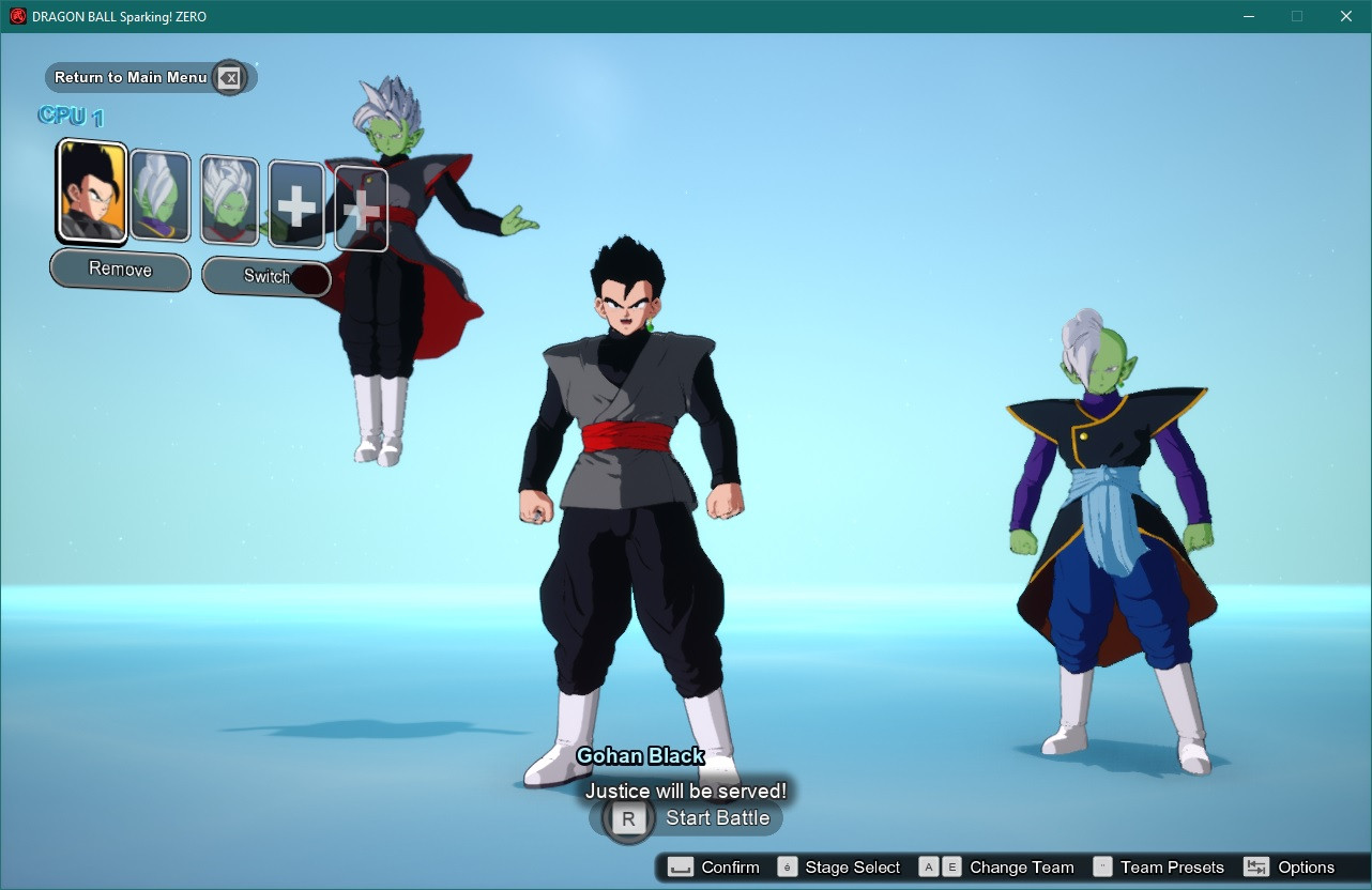New Slots] Gohan Black and his variants + Potara [Dragon Ball: Sparking!  ZERO] [Mods]