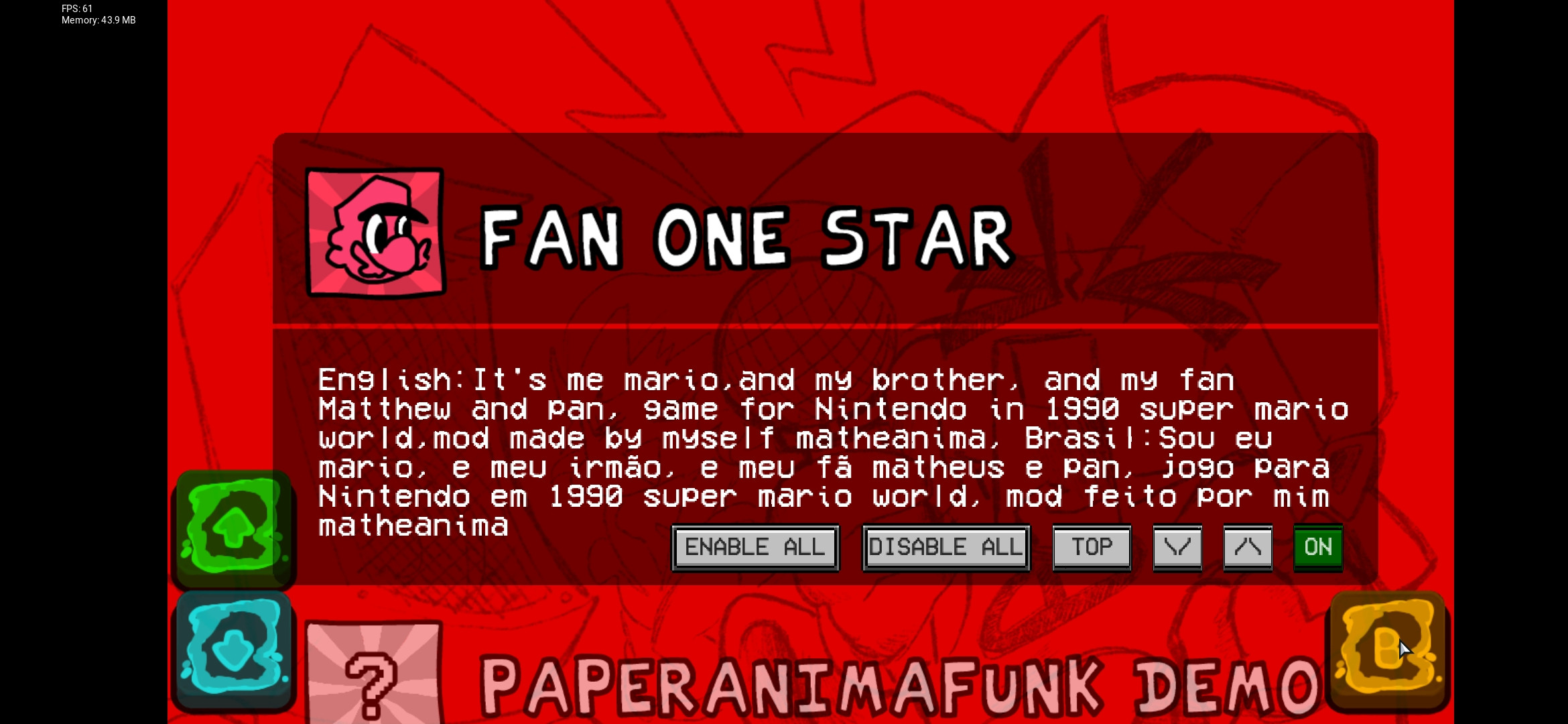 FNF vs Fan one star