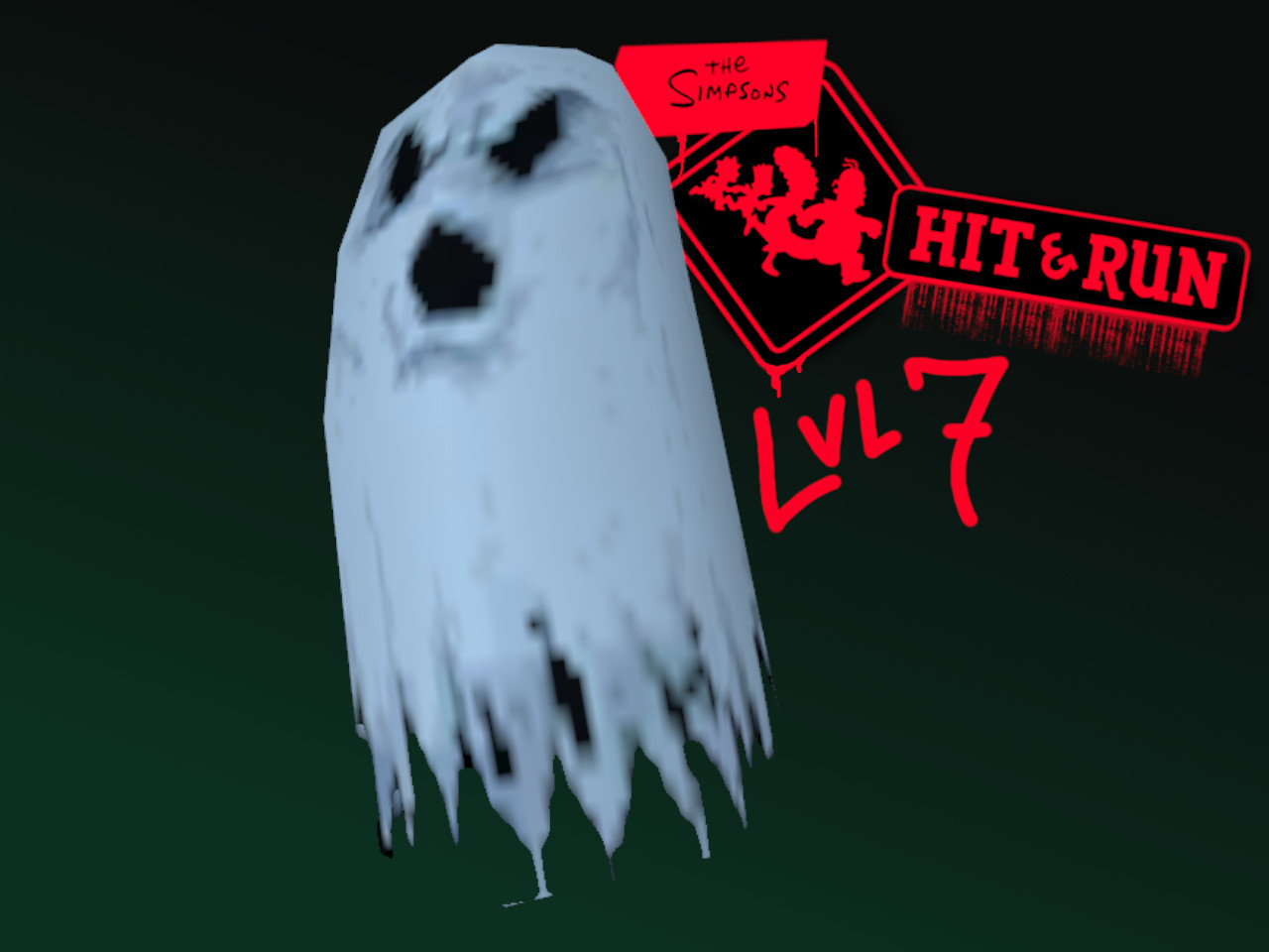 Simpsons Hit and Run - Hovering Level 7 Ghost