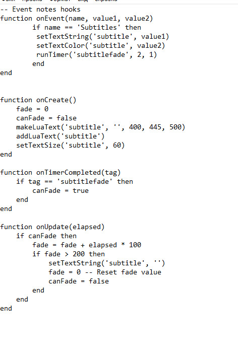 SUBTITLES SCRIPT Mod for Friday Night Funkin' | FNF Mods