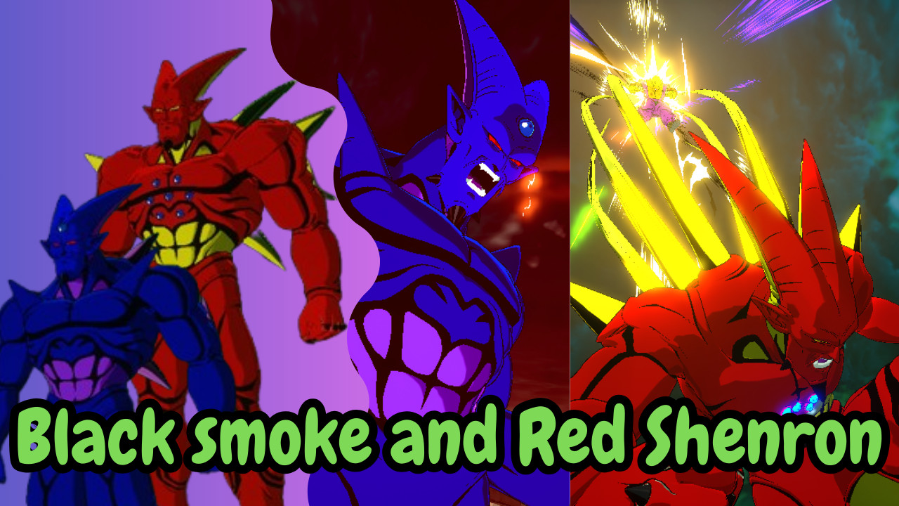 (NEW COLOR) BLACK SMOKE AND RED SHENRON Mod for Dragon Ball: Sparking ...