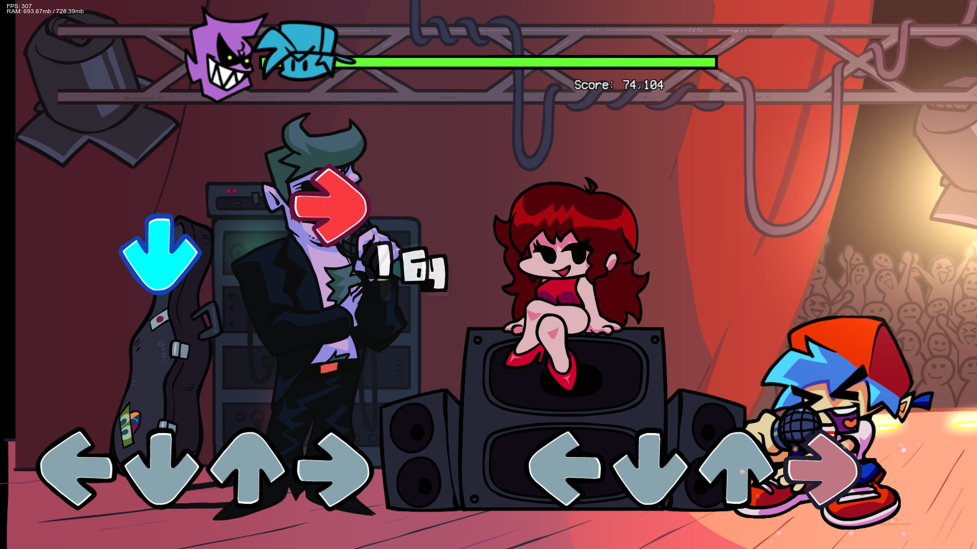 Boyfriend [Made by using the game files] Mod for Friday Night Funkin ...
