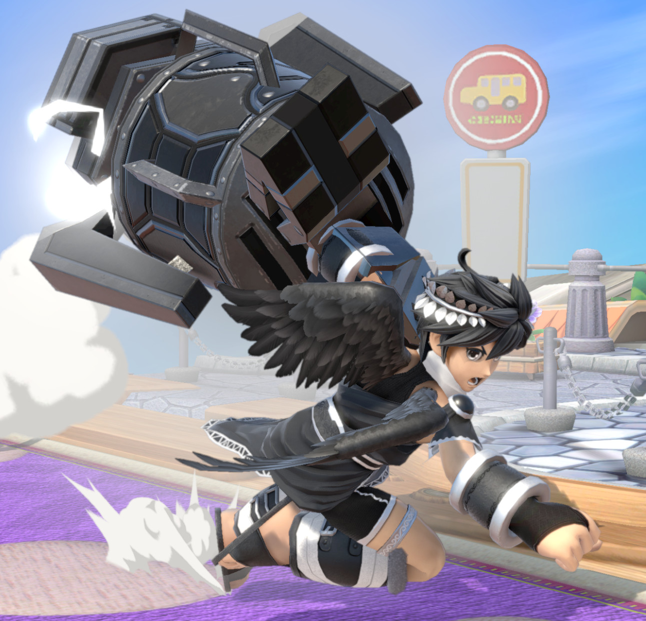 AVM Dark Pit (monochrome recolor) Mod for Super Smash Bros. Ultimate ...