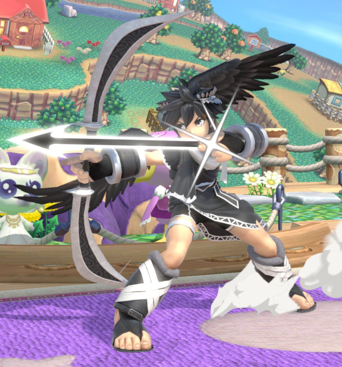 AVM Dark Pit (monochrome recolor) Mod for Super Smash Bros. Ultimate ...