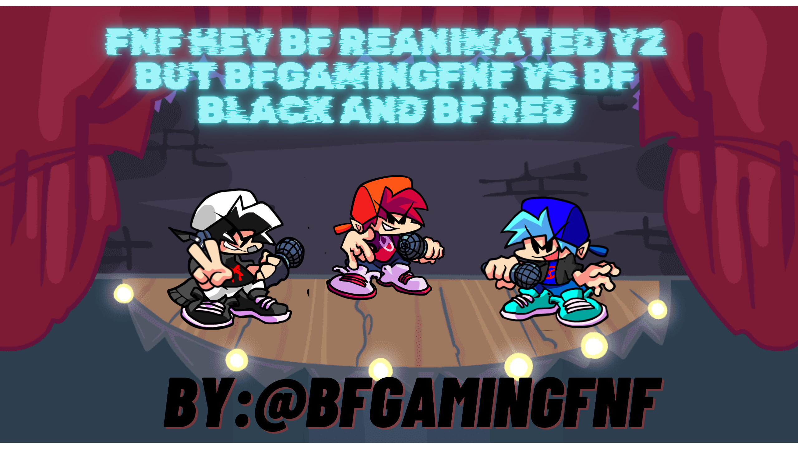HEV BF Reanimated V2 but BFGamingFNF VS BF BLACK a