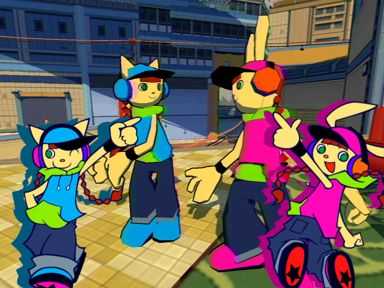 Nyami and Mimi (pop'n music 14 FEVER) Mod for Bomb Rush Cyberfunk