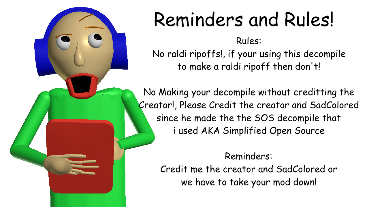 BBTBAUD (EARLY ACCESS BUILD) Mod for Baldi's Basics | Baldi Mods