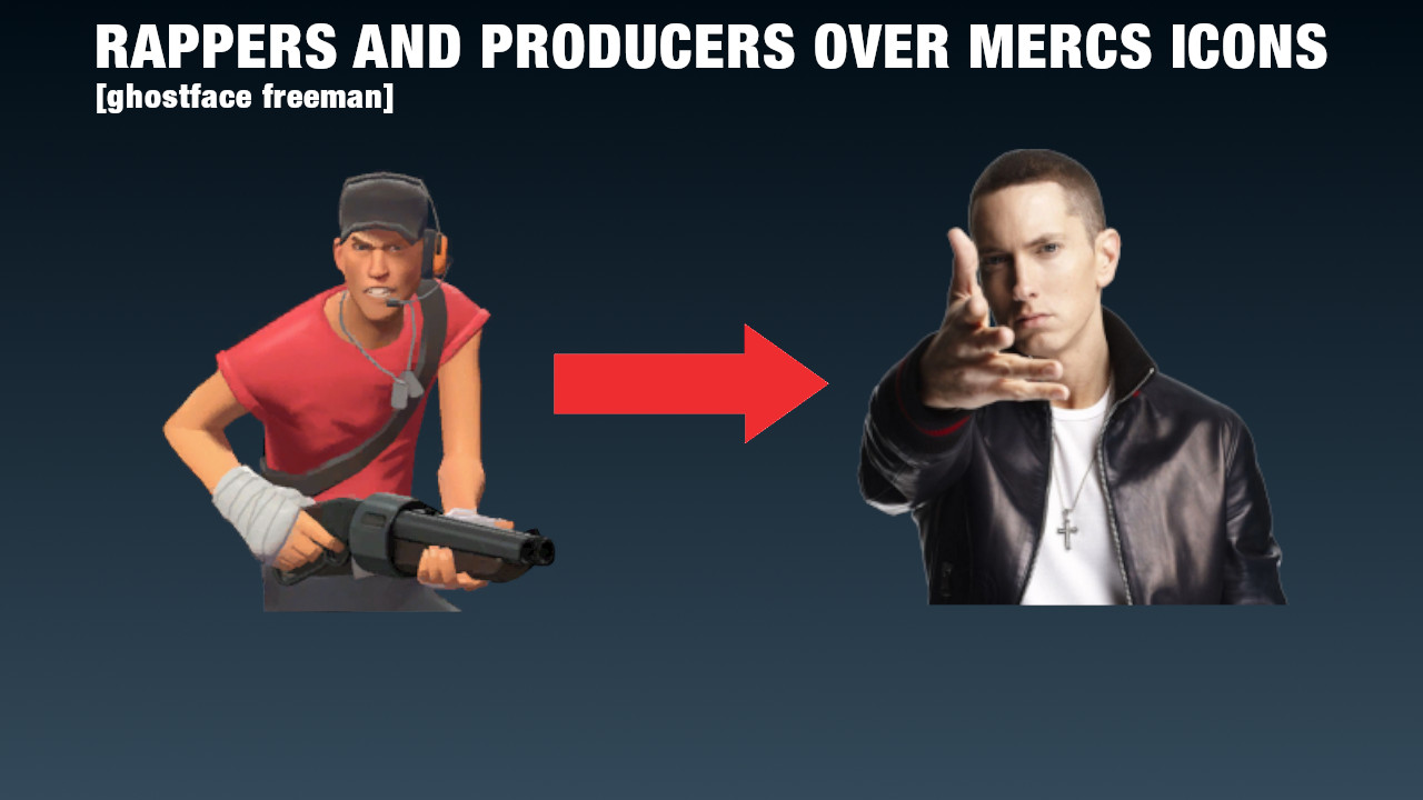 Rappers and Producers Over Mercs Icons
