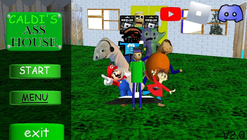 [SENSITIVE CONTENT] Caldi's Asshouse V2 Mod for Baldi's Basics | Baldi Mods