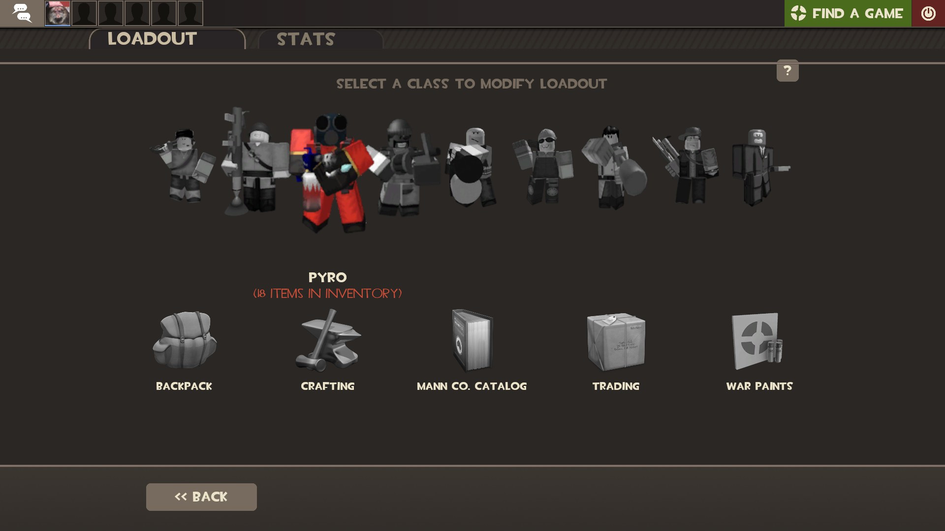 Roblox Fortress 2 Main Menu