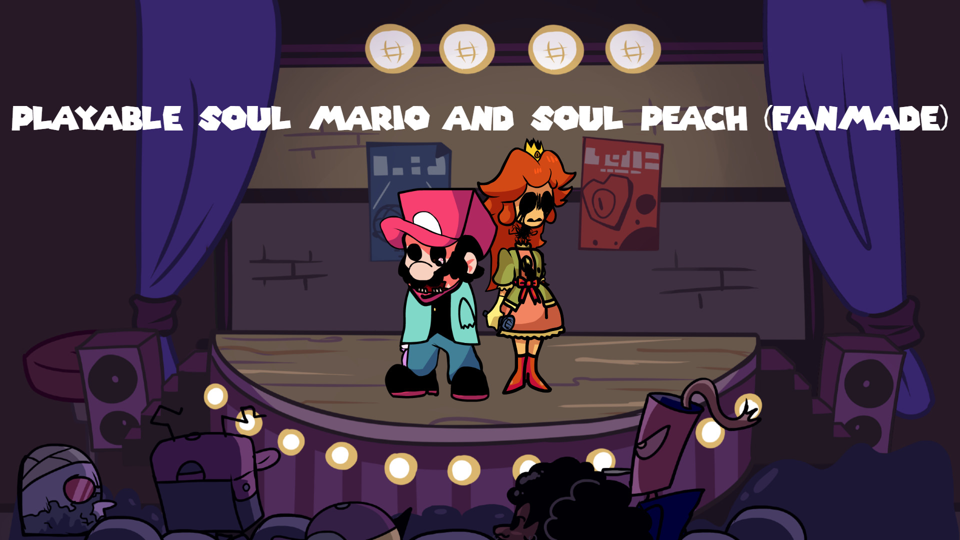 Playable Soul Mario And Soul Peach (FanMade) + FLA