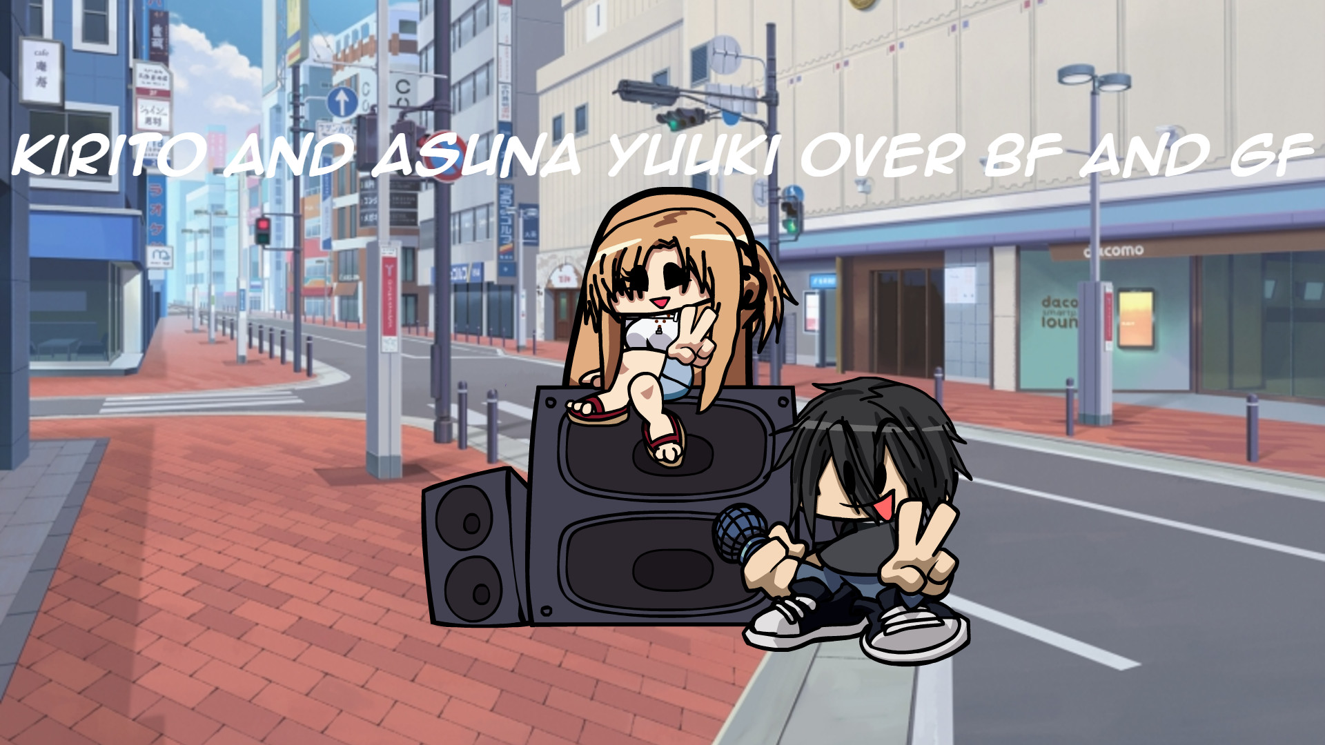 Kirito And Asuna Yuuki over BF And GF + FLA