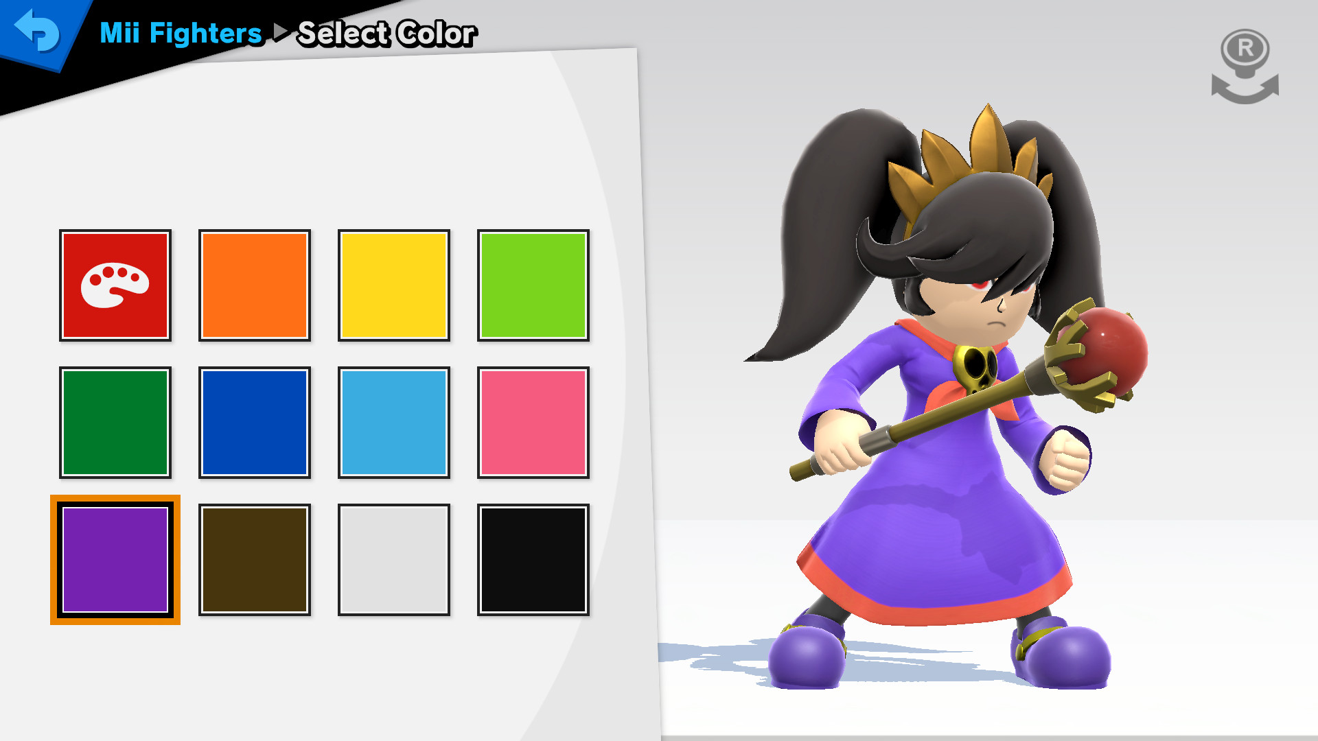 Ashley Mii Costume Recolors Mod for Super Smash Bros. Ultimate
