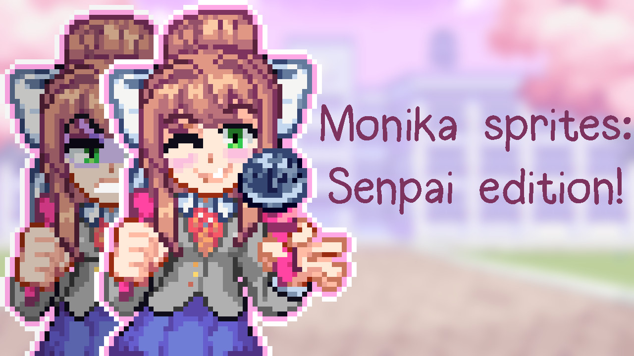 Monika Stole Senpai's Poses!