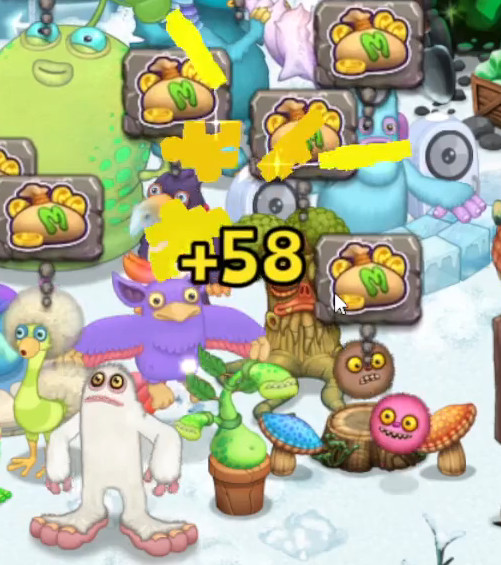 Jiggy Particle over Coin Particle Mod for My Singing Monsters | MSM Mods