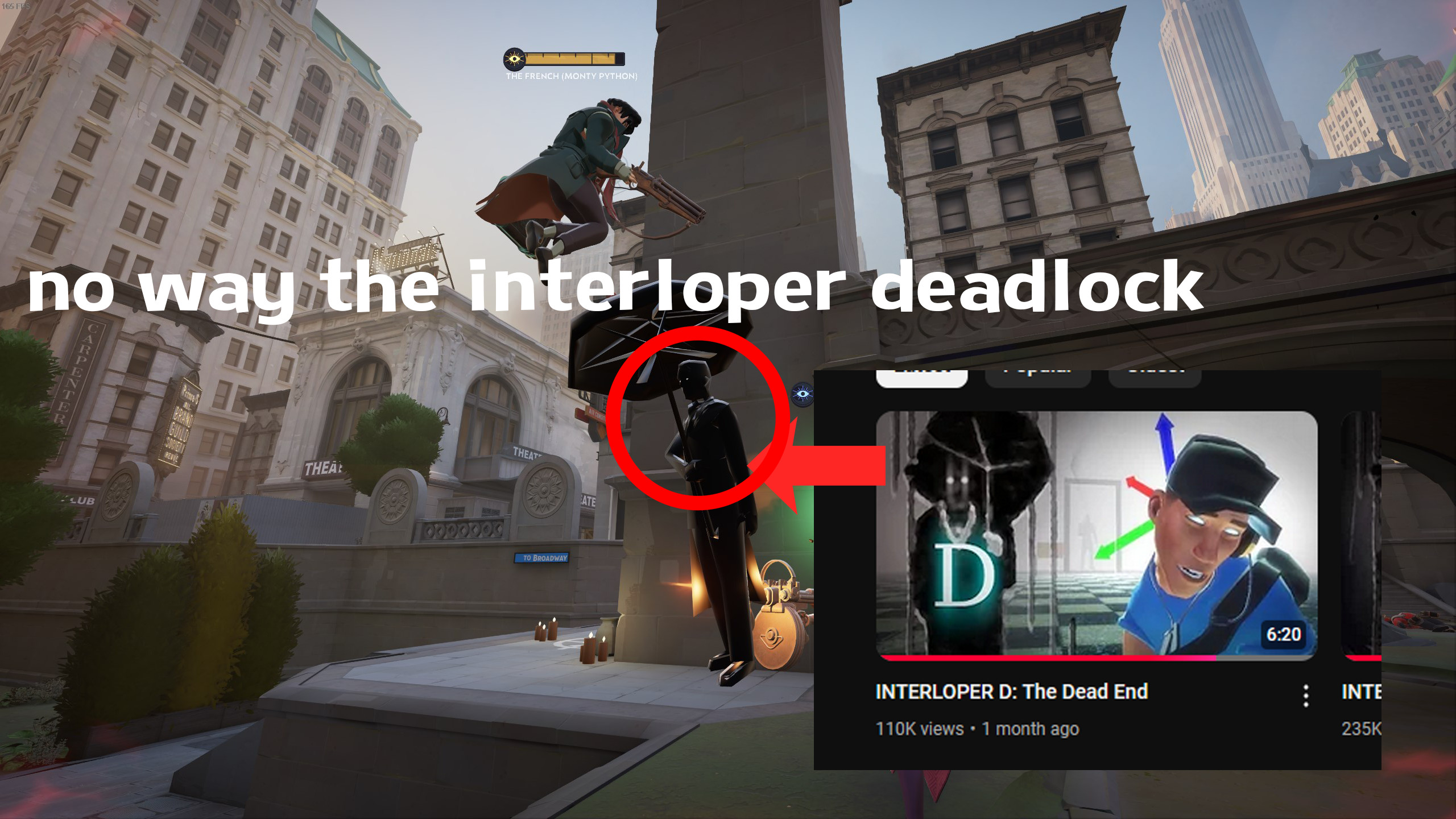 interloper over gray talon bird