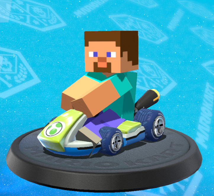 Minecraft Players Mod for Mario Kart 8 | MK8 Mods