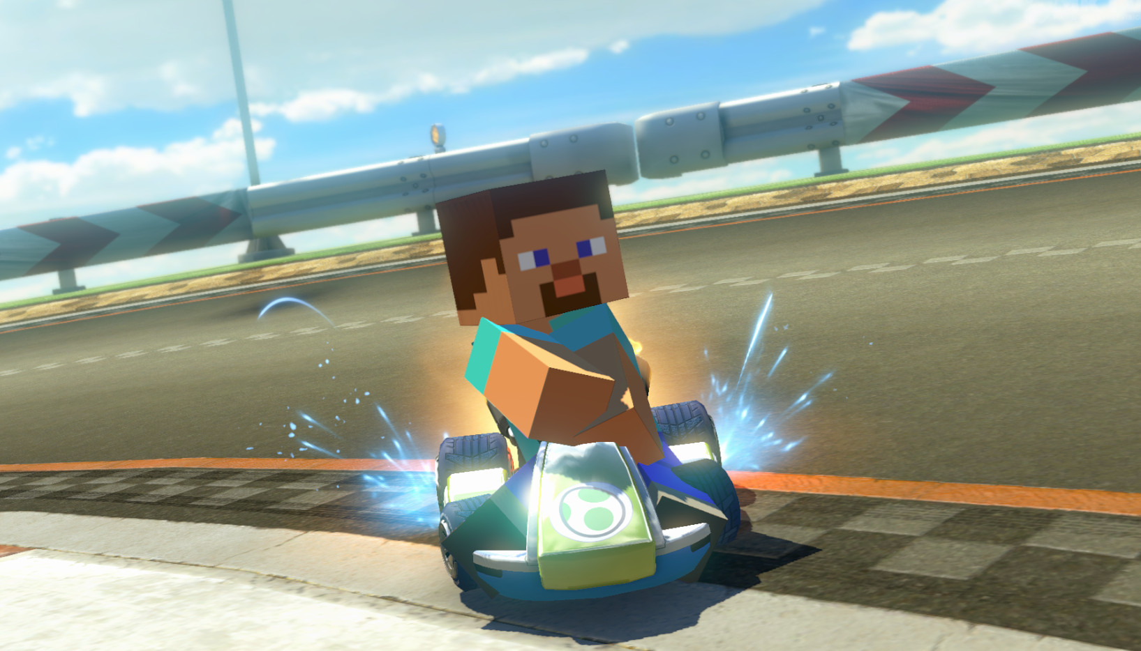 Minecraft Players Mod for Mario Kart 8 | MK8 Mods