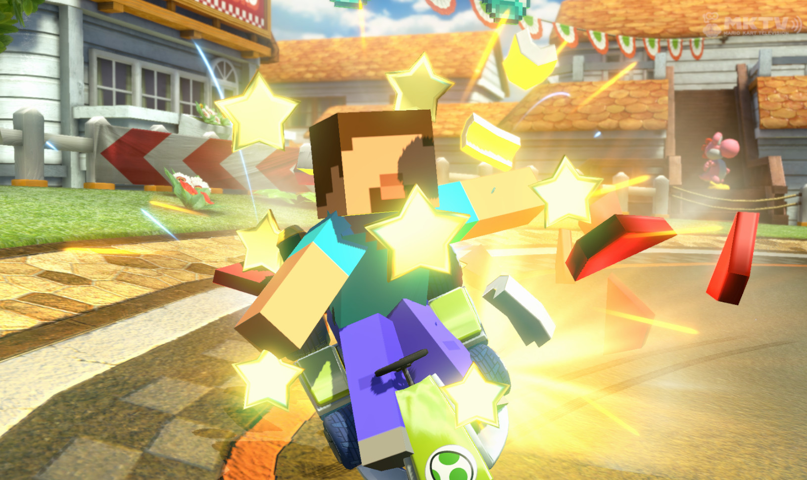 Minecraft Players Mod for Mario Kart 8 | MK8 Mods