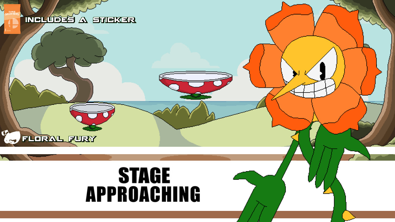 Floral Fury (Cuphead) (CMC+ V8) Mod for Super Smash Bros. Crusade