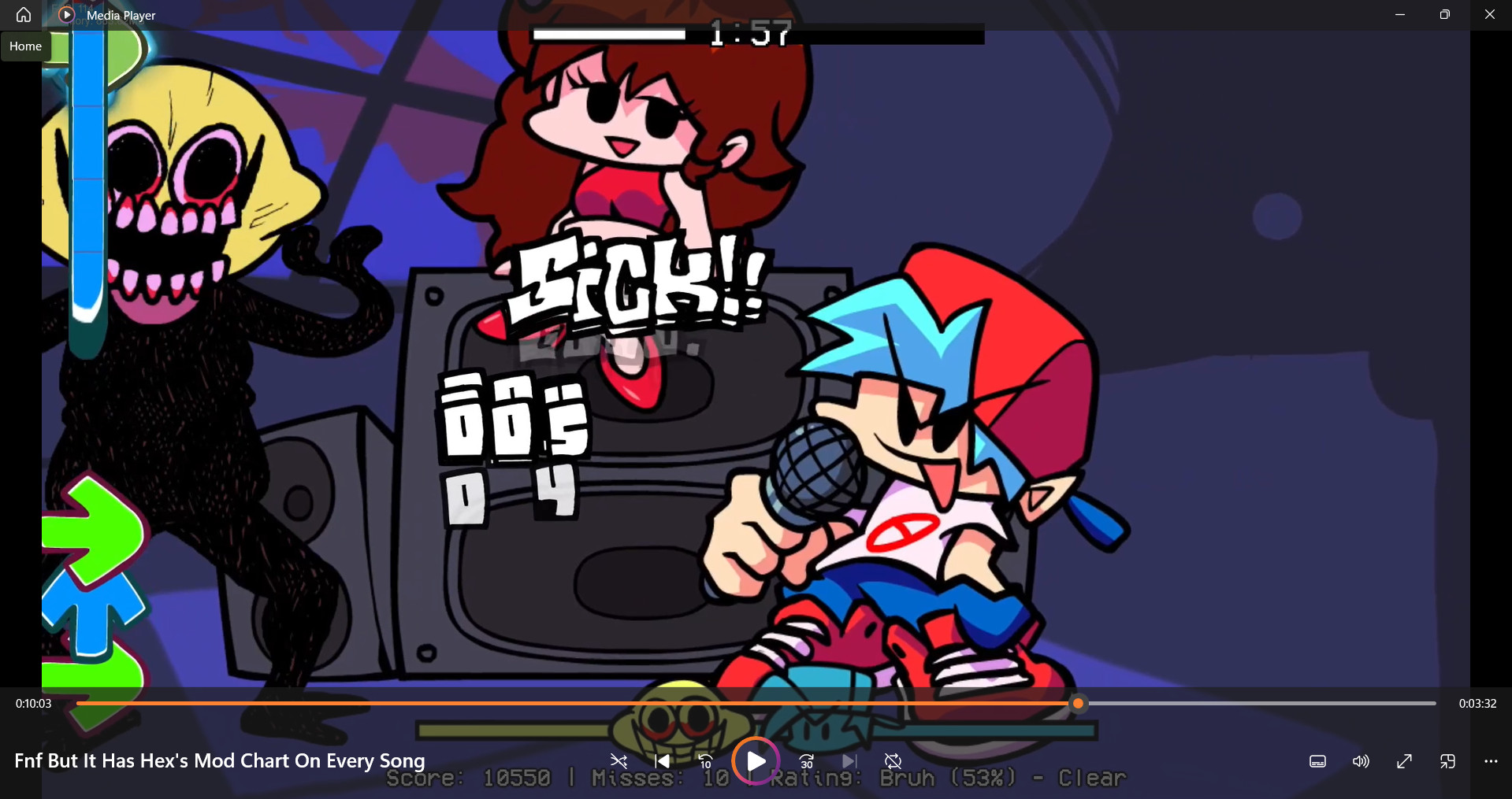 Fnf But It Has Hex's Mod Chart On Every Song