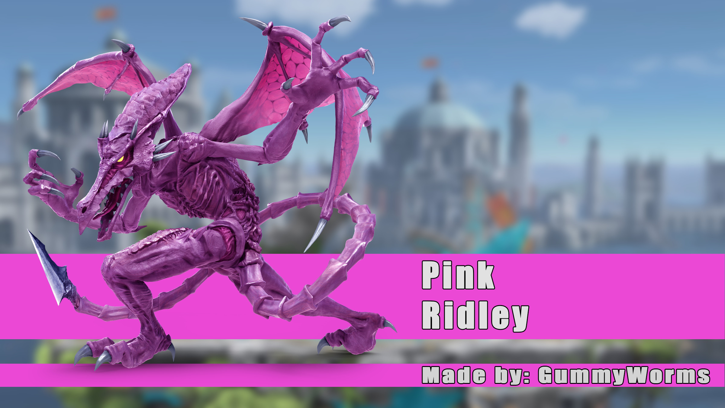 Pink Ridstar Builds Pink Ridley Mod for Super Smash Bros. Ultimate | SSBU Mods